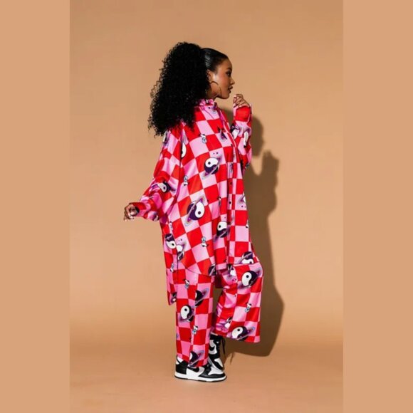 Posh Satin Playsuit in Cosmic Cowgirl - Picture 1 of 4